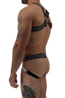 Postroj Breedwell Gagged Body Harness biely