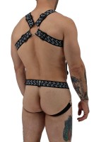 Postroj Breedwell Gagged Body Harness biely