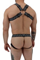 Postroj Breedwell Gagged Body Harness biely