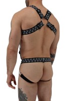 Postroj Breedwell Gagged Body Harness biely