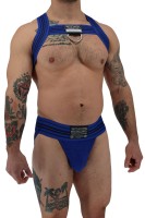 Postroj Breedwell Cumdump Bulldog Harness modrý