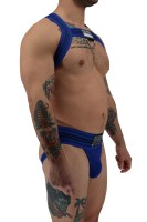 Postroj Breedwell Cumdump Bulldog Harness modrý