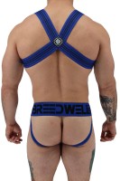 Postroj Breedwell Cumdump Bulldog Harness modrý
