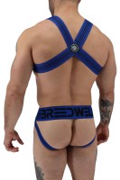 Postroj Breedwell Cumdump Bulldog Harness modrý