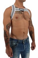Postroj Breedwell Cumdump Bulldog Harness bílý