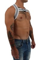 Postroj Breedwell Cumdump Bulldog Harness bílý