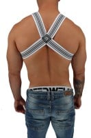Postroj Breedwell Cumdump Bulldog Harness bílý