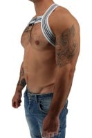Postroj Breedwell Cumdump Bulldog Harness bílý