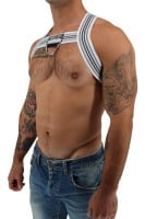 Postroj Breedwell Cumdump Bulldog Harness bílý