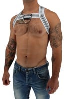 Postroj Breedwell Cumdump Bulldog Harness bílý