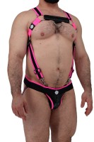 Postroj Breedwell After Dark Body Harness neónovo ružový