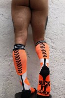 Ponožky Breedwell Circuit Breaker Sucker Socks neonově oranžové