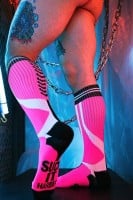Ponožky Breedwell Circuit Breaker Sucker Socks neonově růžové