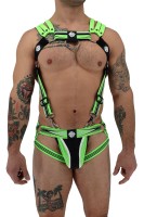 Postroj Breedwell Circuit Breaker Body Harness neónovo zelený
