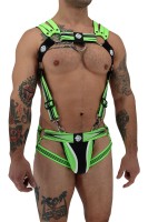 Postroj Breedwell Circuit Breaker Body Harness neónovo zelený