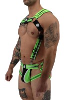 Postroj Breedwell Circuit Breaker Body Harness neónovo zelený