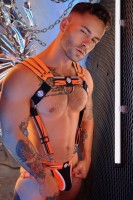 Postroj Breedwell Circuit Breaker Body Harness neónovo oranžový