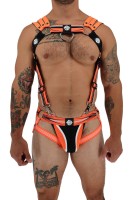 Postroj Breedwell Circuit Breaker Body Harness neónovo oranžový
