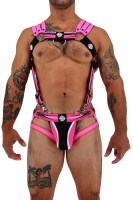 Postroj Breedwell Circuit Breaker Body Harness neónovo ružový