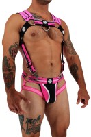 Postroj Breedwell Circuit Breaker Body Harness neónovo ružový