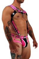 Postroj Breedwell Circuit Breaker Body Harness neónovo ružový