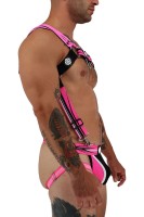 Postroj Breedwell Circuit Breaker Body Harness neónovo ružový