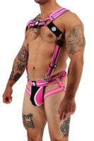 Postroj Breedwell Circuit Breaker Body Harness neónovo ružový