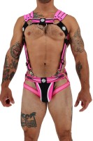 Postroj Breedwell Circuit Breaker Body Harness neónovo ružový