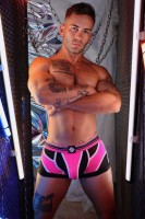 Boxerky Breedwell Circuit Breaker Boxer Brief neónovo ružové