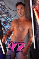 Boxerky Breedwell Circuit Breaker Boxer Brief neónovo ružové