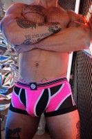 Boxerky Breedwell Circuit Breaker Boxer Brief neónovo ružové