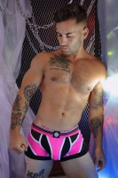 Boxerky Breedwell Circuit Breaker Boxer Brief neónovo ružové