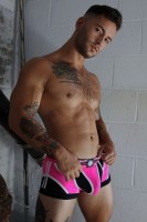 Boxerky Breedwell Circuit Breaker Boxer Brief neónovo ružové