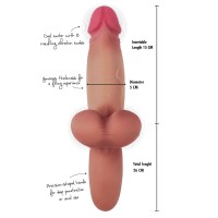 Vibračné dildo Hidden Desire Inferno Realistic Heavy Hitter