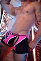 Breedwell Gagged Chap Thong Neon Pink