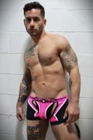 Breedwell Gagged Chap Thong Neon Pink