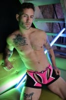 Breedwell Gagged Chap Thong Neon Pink
