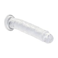 Gélové dildo RealRock Crystal Clear Realistic 5″ priehľadné