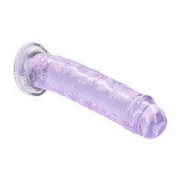 Gélové dildo RealRock Crystal Clear Realistic 5″ priehľadné