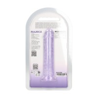 Gélové dildo RealRock Crystal Clear Realistic 5″ priehľadné