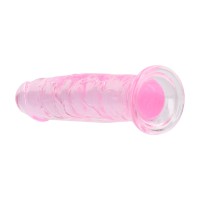 Gélové dildo RealRock Crystal Clear Realistic 5″ priehľadné