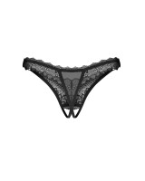 Krajková tanga s otvorem Obsessive Deina More