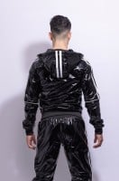 Bunda Twink X Superhero PVC černo-bílá