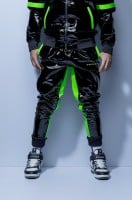 Nohavice Twink X Datingstar PVC PRO čierno-zelené