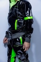 Nohavice Twink X Datingstar PVC PRO čierno-zelené