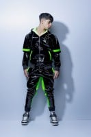 Nohavice Twink X Datingstar PVC PRO čierno-zelené