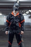 Bunda Pup X Bark PVC PRO černo-červená