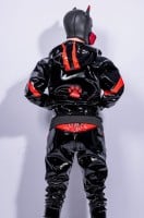 Bunda Pup X Bark PVC PRO čierno-červená