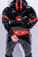 Kalhoty Pup X Bark PVC PRO černo-červené