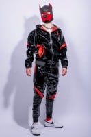 Kalhoty Pup X Bark PVC PRO černo-červené